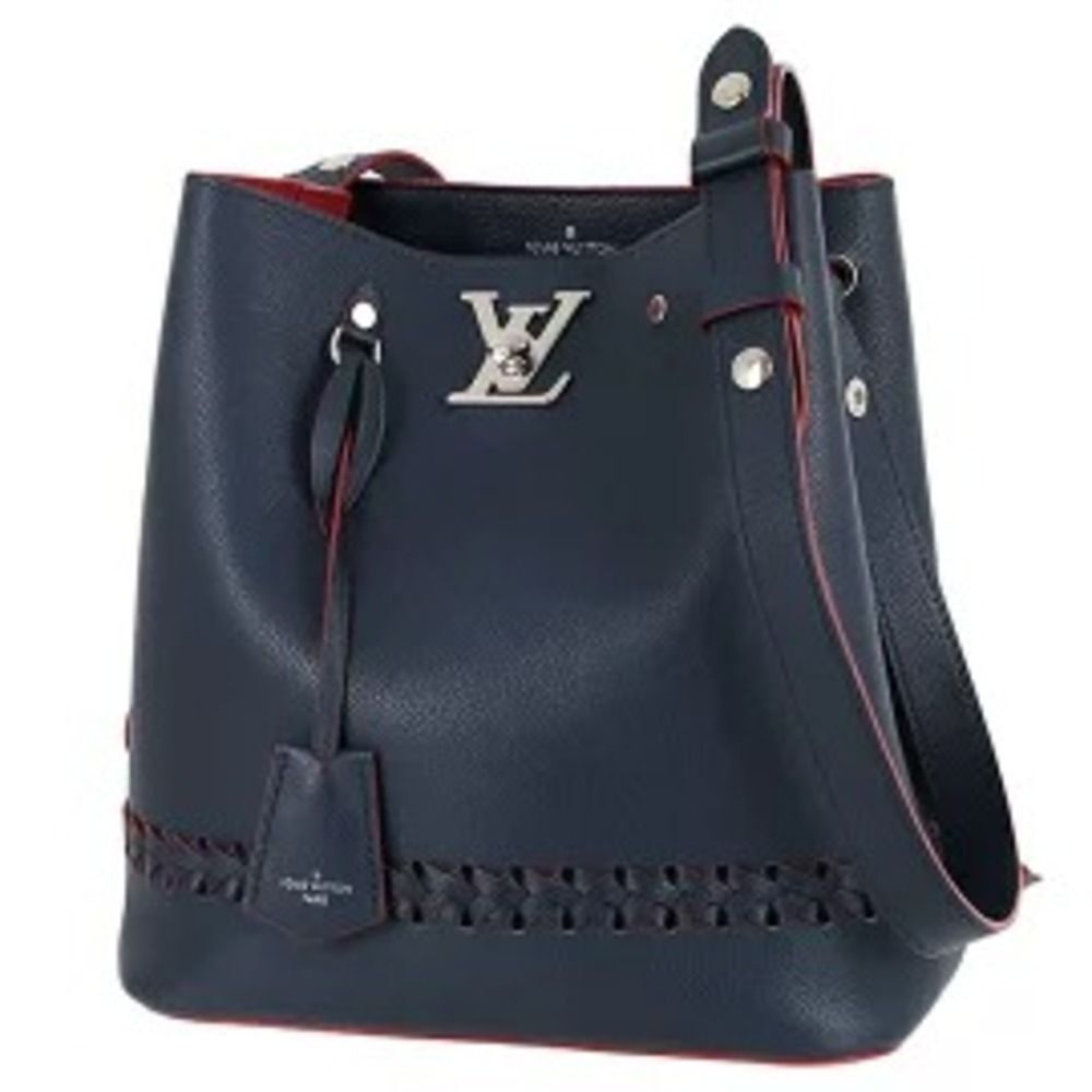 Louis Vuitton Lock Me Bucket Calf Leather Shoulder Bag